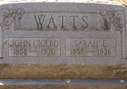 Sarah Elizabeth “Sadie Sally” <I>St. Clair</I> Watts 