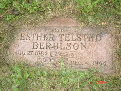 Esther W <I>Monson</I> Berulson 