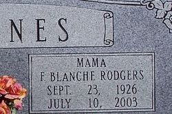 Freddie Blanche <I>Rodgers</I> Barnes 