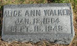 Alice Ann <I>Sparks</I> Walker 