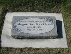 Margaret Ruth <I>Bock</I> Adams 