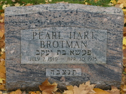 Pearl Patience <I>Hart</I> Brotman 