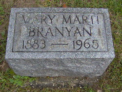 Mary Josephine <I>Marti</I> Branyan 