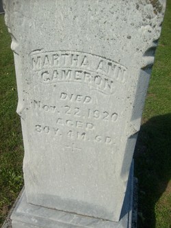 Martha A. <I>Fort</I> Cameron 