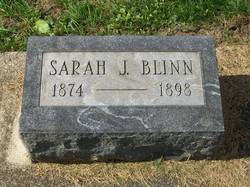 Sarah J “Sadie” <I>Graham</I> Blinn 