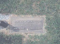 Bertha J <I>Blevins</I> Wilkinson 