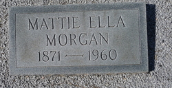 Martha Ella “Mattie” <I>Kierce</I> Morgan 