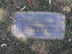Margaret Elizabeth Aldridge 