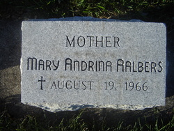 Rev. Mother Mary Andrina Aalbers 