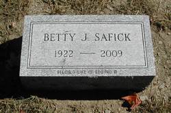 Betty Jane <I>Miles</I> Safick 