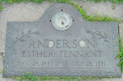 Esther <I>Tennant</I> Anderson 