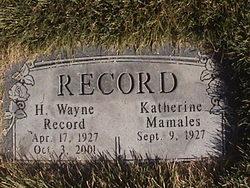 Harold Wayne Record 