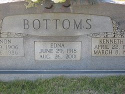 Edna Cornealia <I>Dodson</I> Bottoms 