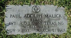 Paul Adolph Malick 