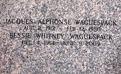 Bessie Beatrice <I>Whitney</I> Waguespack 