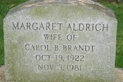 Margaret <I>Aldrich</I> Brandt 