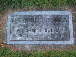 Elizabeth F. <I>Hennessey</I> Bulman 