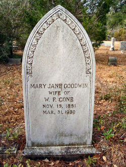 Mary Jane <I>Goodwin</I> Cone 