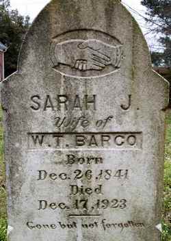 Sarah Jane <I>Brockett</I> Barco 