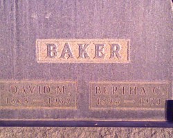 Bertha C. <I>Geiser</I> Baker 