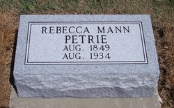 Rebecca <I>Mann</I> Petrie 