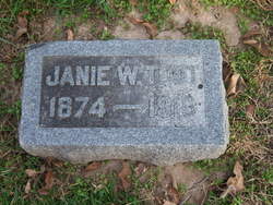 Jane “Janie” <I>Williams</I> Toot 