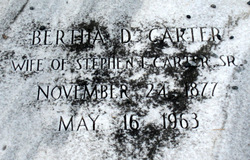 Bertha Dane <I>O'Neal</I> Carter 
