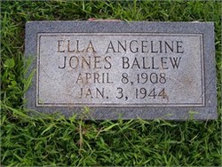 Ella Angeline <I>Jones</I> Ballew 