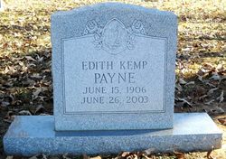 Edith Ann <I>Kemp</I> Payne 