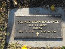 Sgt Donald Dean Ballance 