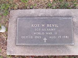 Sgt Roy W Bevil 