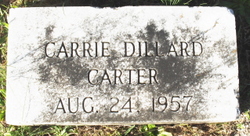 Carrie <I>Dillard</I> Carter 