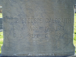 Annie Laurie <I>Bledsoe</I> Galbraith 