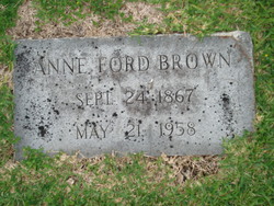 Anne <I>Ford</I> Brown 