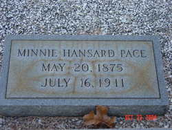 Minnie Bell <I>Hansard</I> Pace 