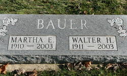 Martha E <I>Wheeler</I> Bauer 