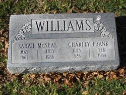 Sarah Elizabeth <I>McNeal</I> Williams 