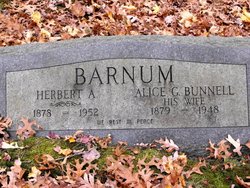 Alice G <I>Bunnell</I> Barnum 