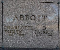 Charlotte Lucille <I>Tholen</I> Abbott 