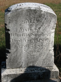 Sarah “Sally” <I>Andrews</I> Staples 