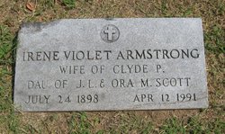 Irene Violet <I>Scott</I> Armstrong 