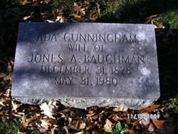 Ada <I>Cunningham</I> Baughman 