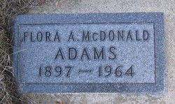 Flora A. <I>McDonald</I> Adams 