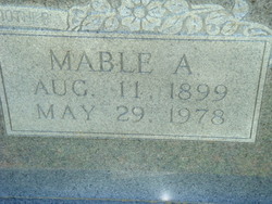 Mable Annette <I>Palmer</I> Benge 