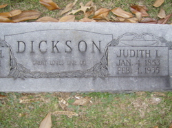 Judith Louise <I>Weems</I> Dickson 