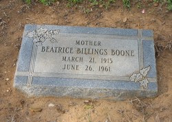 Beatrice Bulah <I>Billings</I> Boone 