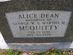 Alice Dean McQuitty 