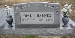 Opal Inez <I>Cypert</I> Barnes 