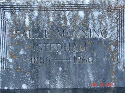 Sallie <I>Manning</I> Stedham 