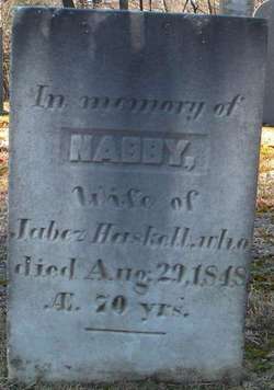 Abigail “Nabby” <I>Chipman</I> Haskell 